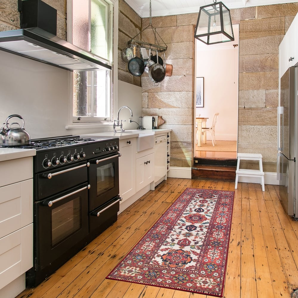 My Magic Carpet Machine Washable Rug Ramage Maroon