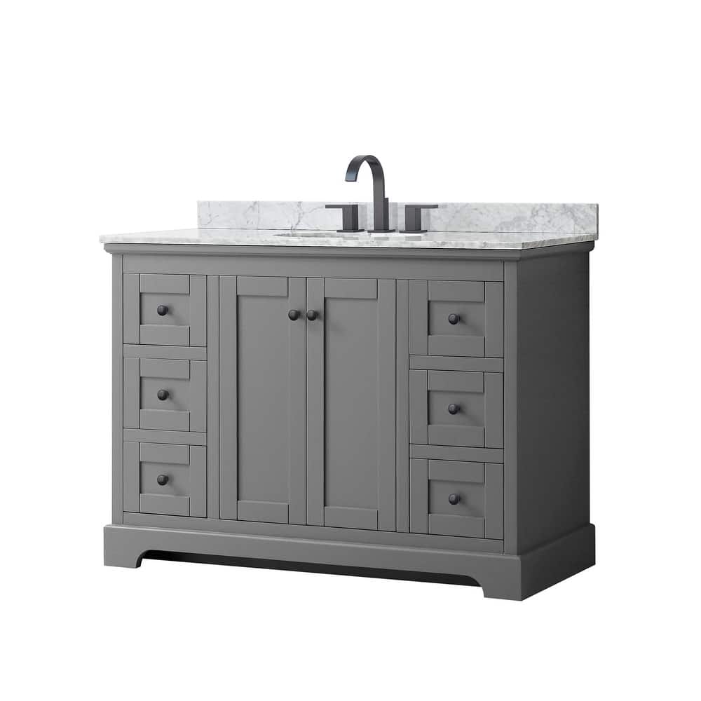 Wyndham Collection Avery 48" Free Standing Single Basin Vanity Set