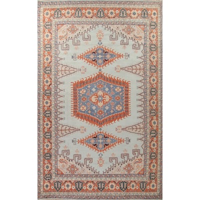 Geometric Viss Large Oriental Rug Hand-Knotted Wool Carpet - 11'6"x 17'9"