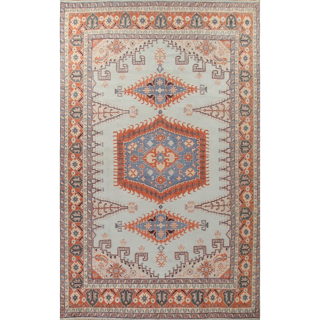 Geometric Viss Large Oriental Rug Hand-Knotted Wool Carpet - 11'6"x 17'9"