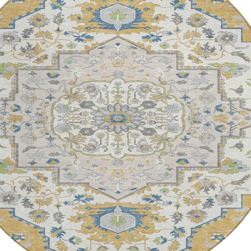 HomeRoots Oriental Traditional Rectangle Outdoor Rug