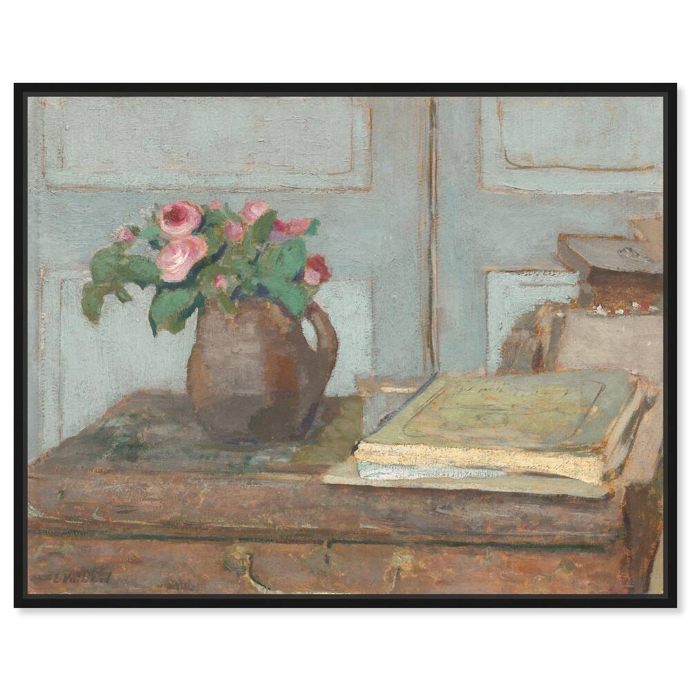 Box and Moss Roses Canvas by Art Remedy