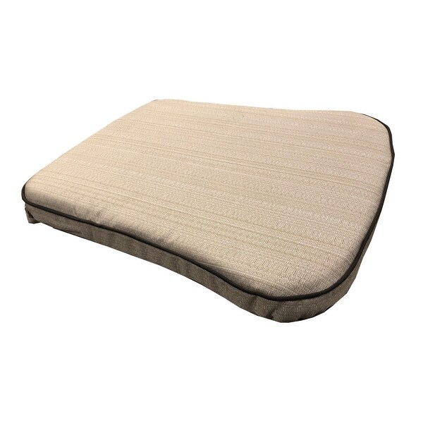 21 x 19 Outdoor Patio Dining Chair Cushion in Off White with Velcro On Sale Bed Bath Beyond 32925545