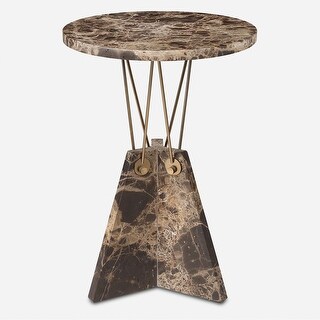 Uttermost 50002 Levitate 16" Diameter Marble Accent Table