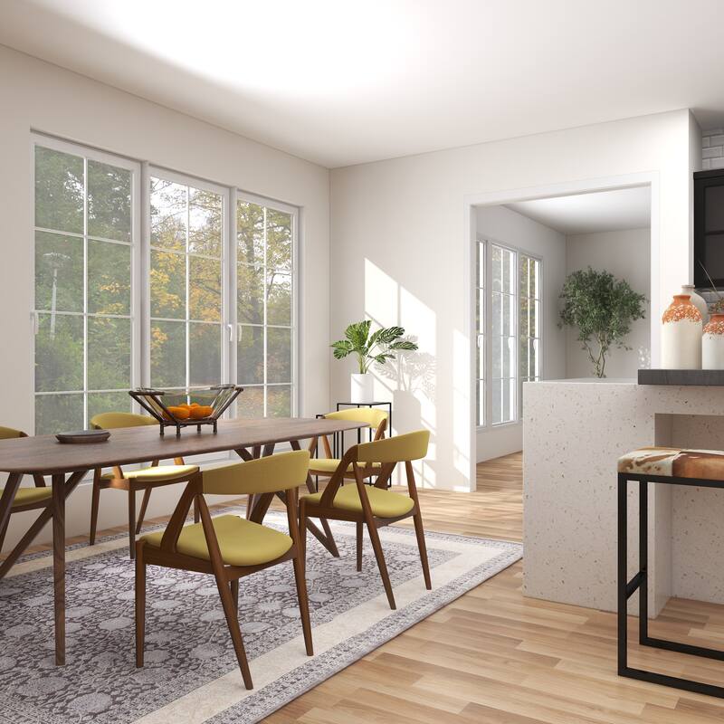 Tempered Glass Kitchen Serving Bowl with Brown Metal Base - Clear - Roche River Decor