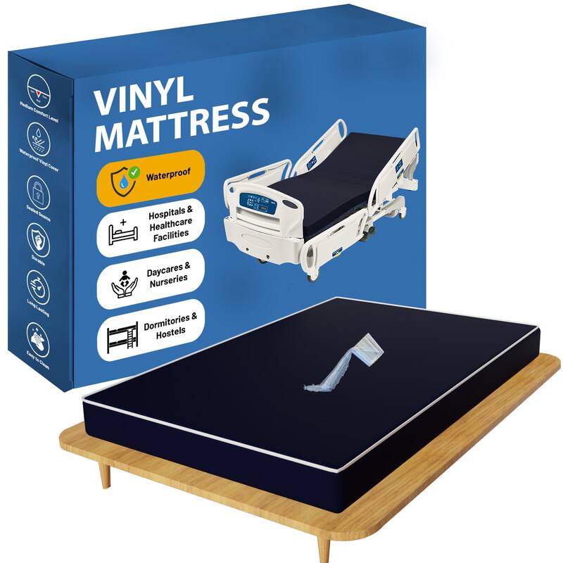 Onetan, Medium Firm Double sided Tight top Foam Rolled Vinyl Mattress, Good For The Back.