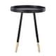 preview thumbnail 15 of 30, Marcella Paint-Dipped Round Tray-Top Side Table by iNSPIRE Q Modern