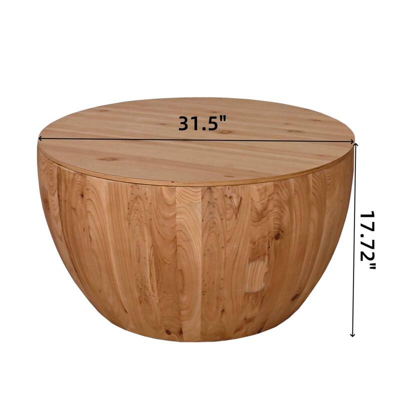 Vintage style barrel coffee table