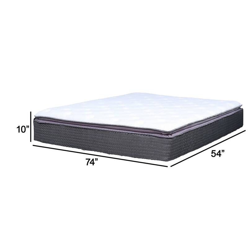 Cari 10 Inch Memory Foam Hybrid Full Mattress, Gel Infused, Pocket Coil