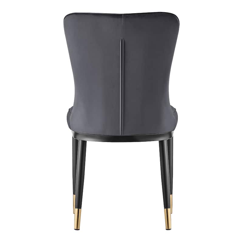 Modern Velvet Upholstered Dining Chairs, Set of 2/4 - 35.8"H x 18.9"W x 23.2"D