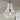 Roly 16 Inch White Beads Bohemian Pendant Chandelier 1-Light