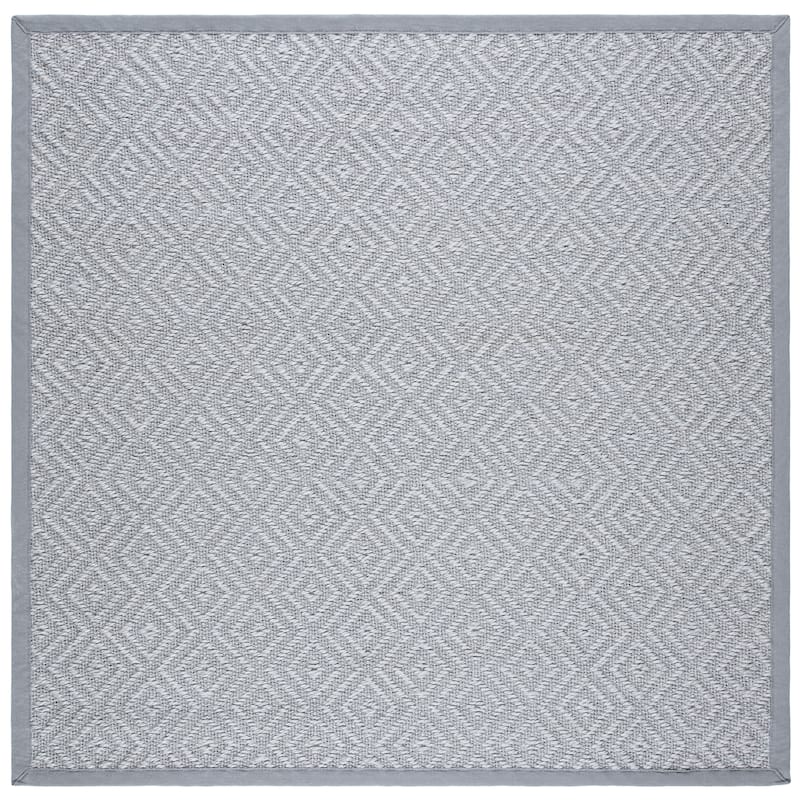 SAFAVIEH Handmade Natural Fiber Anabella Sisal Rug - 8' Square - Light Grey/Grey