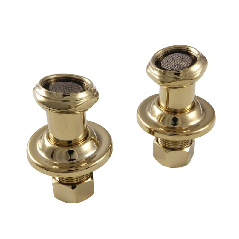 Kingston Brass Vintage 2-5/16" High Tub Mount Couplers - Polished Brass