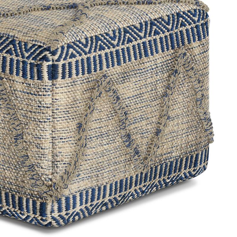 WYNDENHALL Tasneem Boho Square Pouf