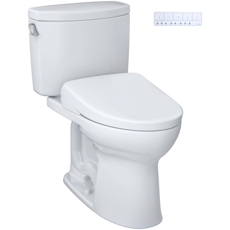 Toto MW4544736CEFGA#01 Drake II 1.28 GPF Two Piece Elongated Chair Height Toilet