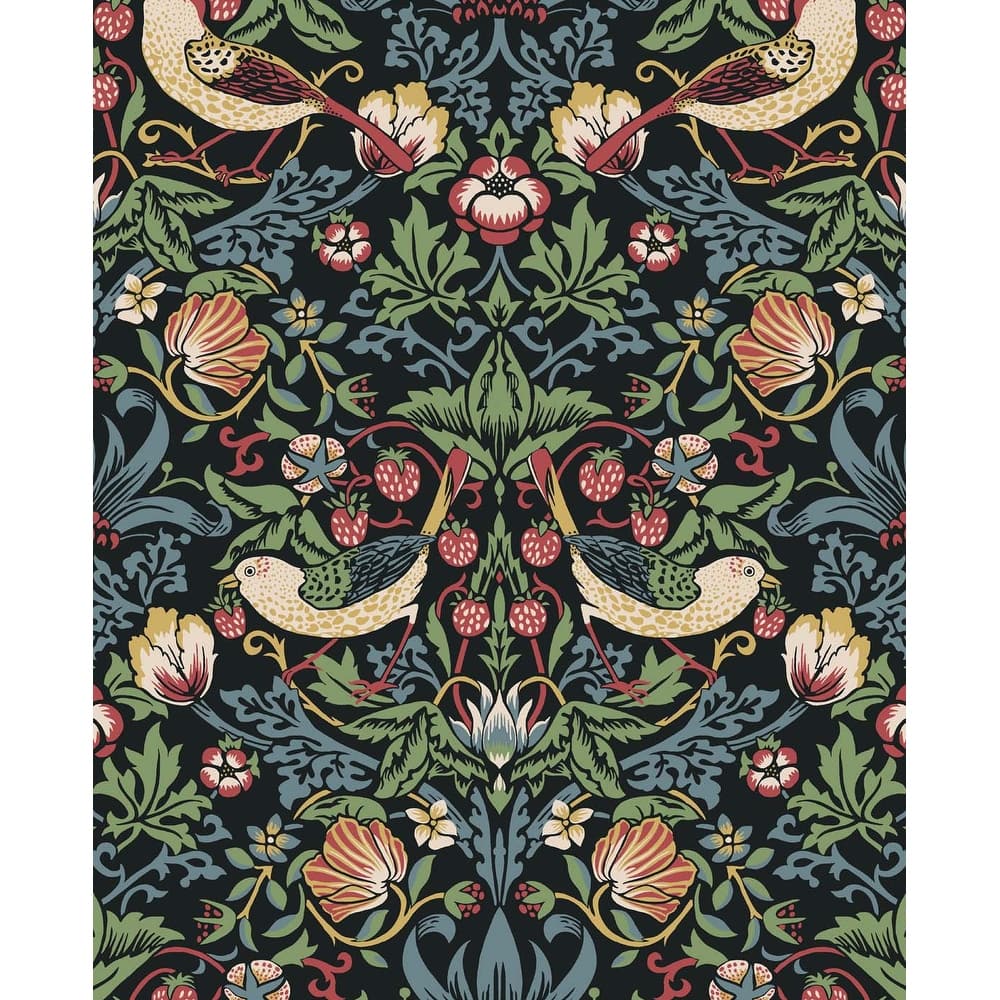 Seabrook Designs Fragaria Garden Non-Woven Unpasted Wallpaper