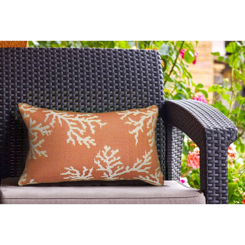 Liora Manne Marina Coral Edge Indoor/Outdoor Pillow