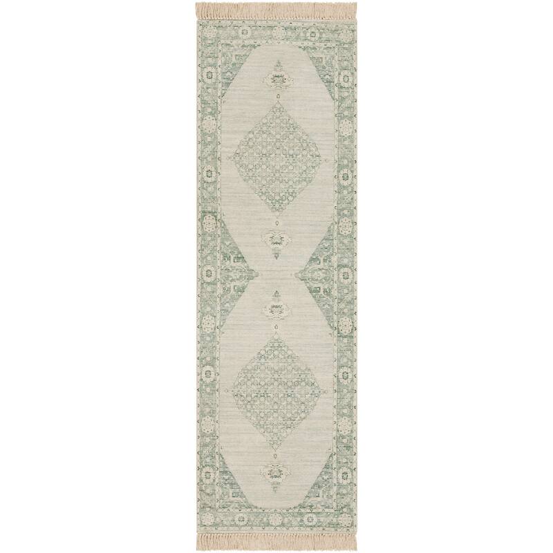 Livabliss Eliah Handmade Medallion Cotton Blend Area Rug