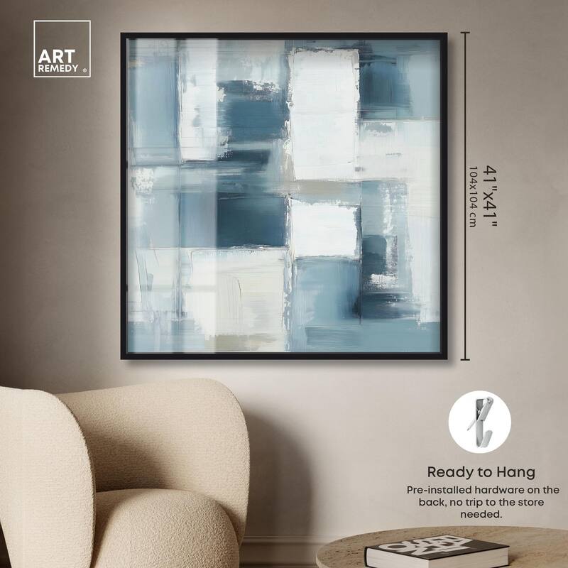 Deconstructed Blue I Shadowbox by Art Remedy