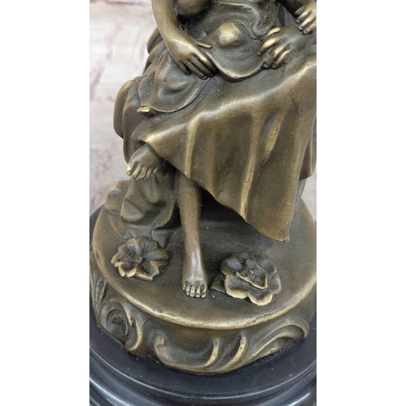 Signed Original Milo Mother Holding Baby Boy Maternity Bronze Sculpture Art