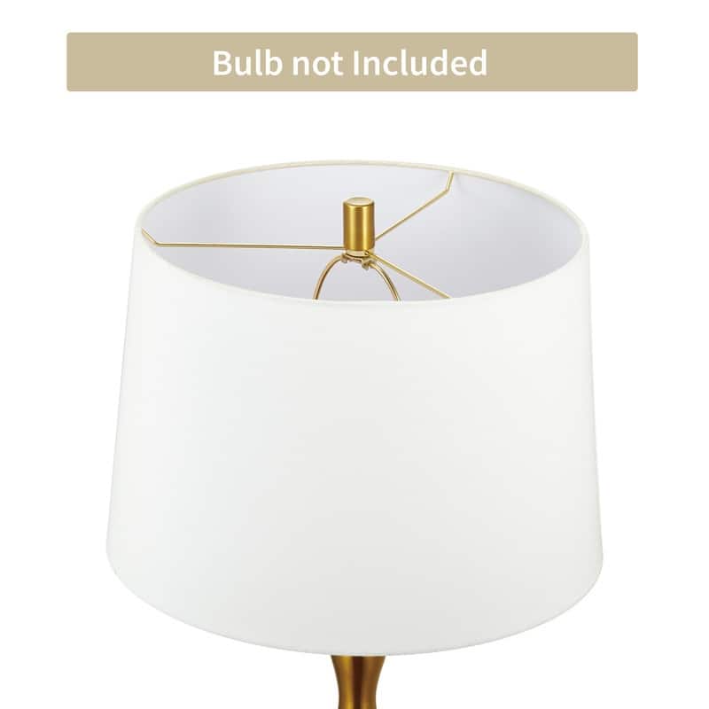 KAWOTI 61'' Floor Lamp with Fabric Drum Shade