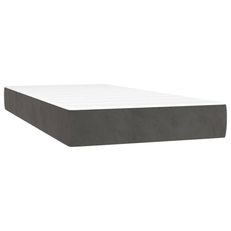vidaXL Bed Frame Box Spring Platform Bed with Mattress for Bedroom Velvet