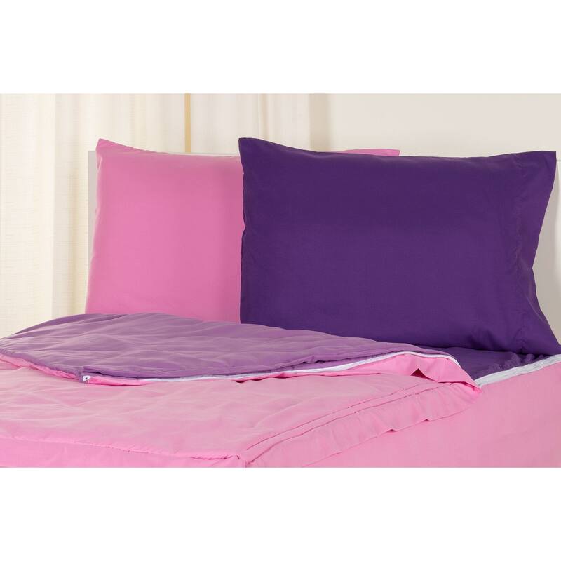 Siscovers Pink Peony Bunkie Deluxe Zipper Bedding Set