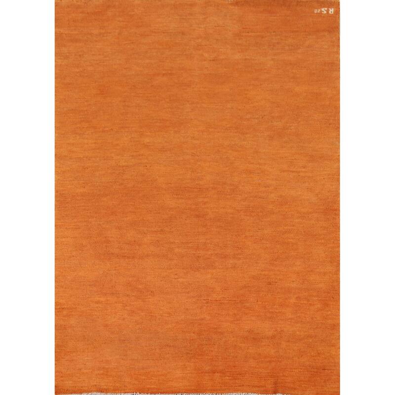 Modern Gabbeh Oriental Area Rug Handmade Living Roomwool Carpet - 4'8" x 6'7"