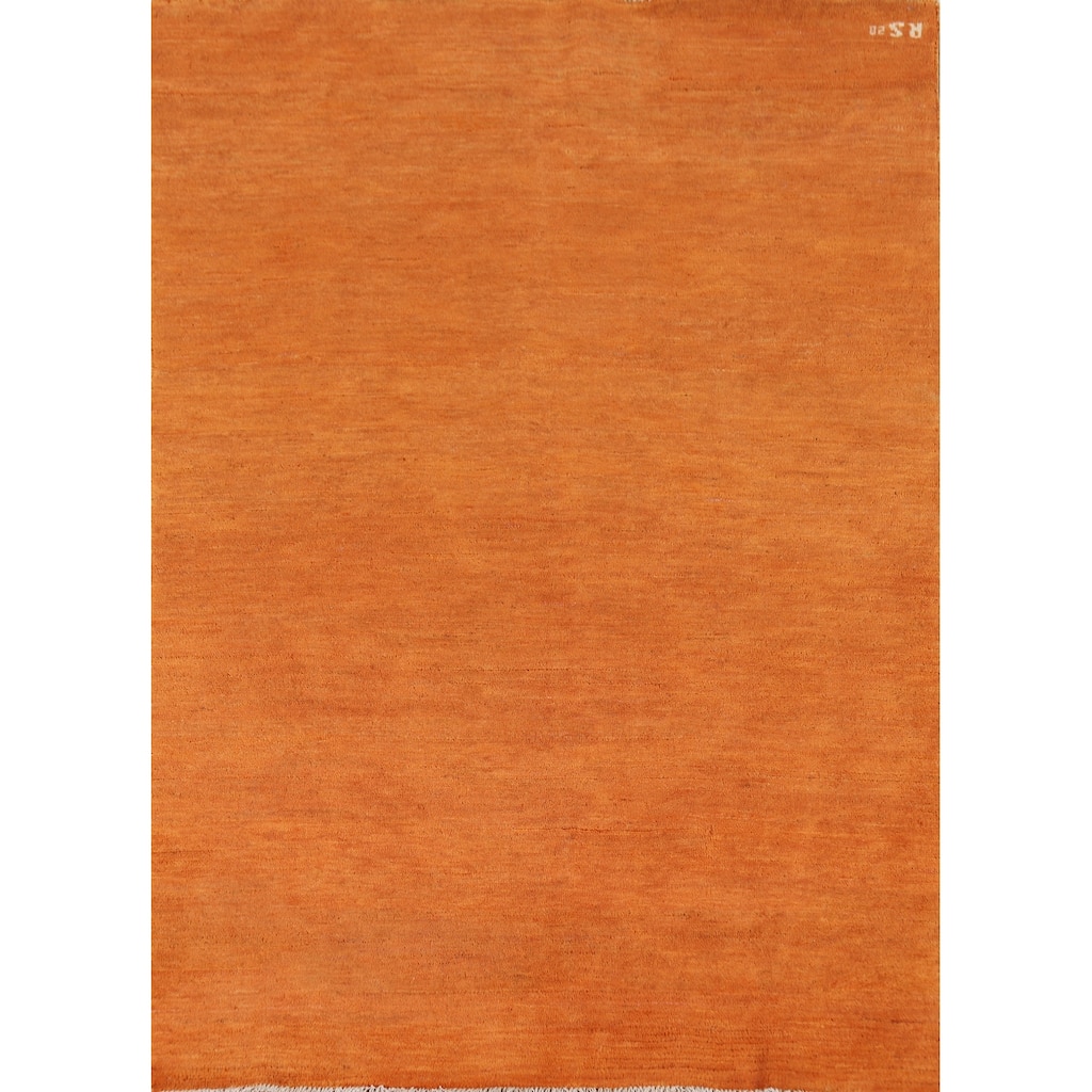 Modern Gabbeh Oriental Area Rug Handmade Living Roomwool Carpet - 4'8" x 6'7"