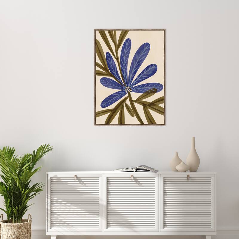Bold Blossom by Nikita Jariwala Framed Canvas Wall Art Print