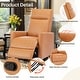 preview thumbnail 18 of 22, Recliner Chair, Swivel Rocking, Glider Rocker Recliner, Nursery Chair With Footrest For Living Room