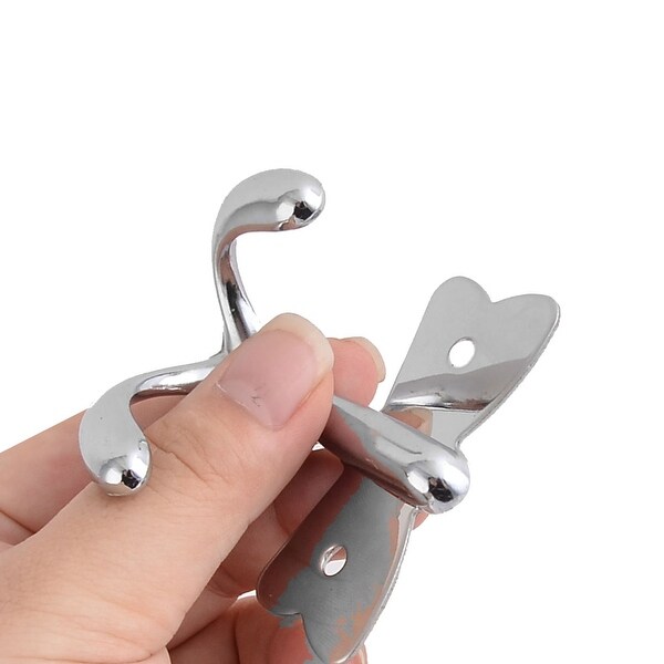 US Butterfly Wall Mount Clothes/Towel Hooks Chrome Stainless Steel Accessories 