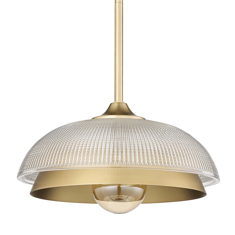 Golden Lighting 0309-M1L RPG Crawford 12" Wide Pendant - Brushed Champagne Bronze