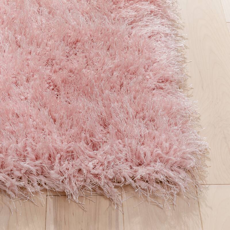 Well Woven Kuki Chie Glam Solid Shag Area Rug