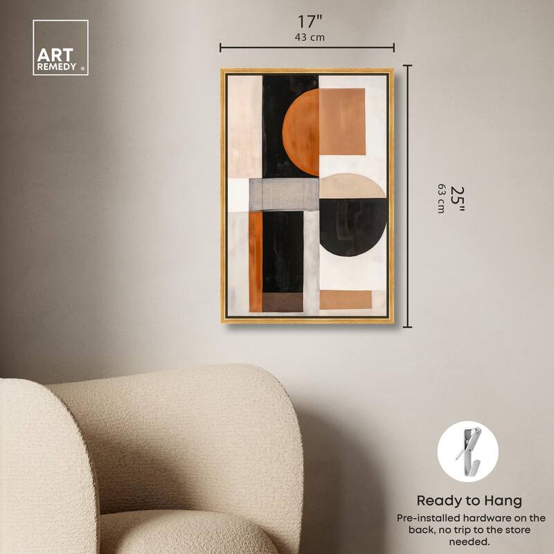 Divided Circle I Canvas by Art Remedy