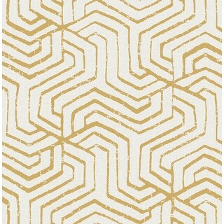 Ochre Farrow Peel & Stick Wallpaper