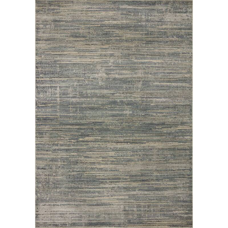 Alexander Home Thomas Modern Abstract Area Rug - 11' 6" x 15' 6" - Lagoon / Sage - Runner/Rectangle