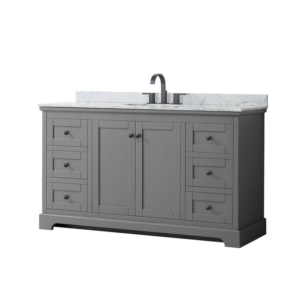 Wyndham Collection Avery 60" Free Standing Single Basin Vanity Set