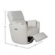 preview thumbnail 4 of 23, Compass Upholstered Power Swivel Glider