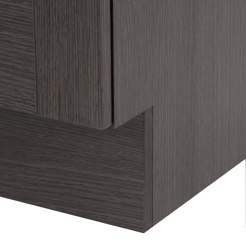 Spring Mill Cabinets Noelani 24" Bathroom Vanity With 2-Door Cabinet, Drawer, and White Sink Top