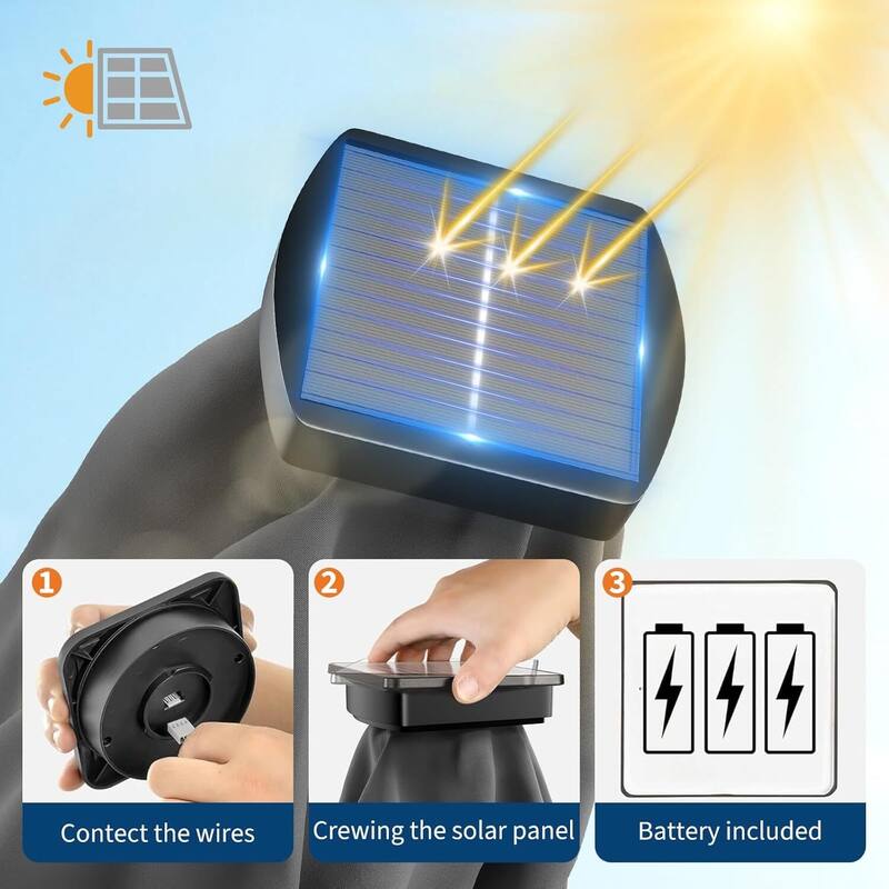 9FT Half Patio Umbrella with Smooth Crank Lift, Shade Canopy for Patio, Backyard, Garden with LED Lights (No Base)