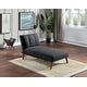 preview thumbnail 7 of 5, Contemporary Style Adjustable Chaise Bed Home Furniture Living Room with Solid Wood Legs Support and Plush Deep Recliner