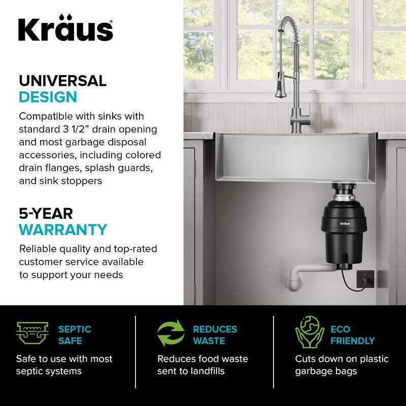 Kraus KGUW2-33-100-100 Bellucci 32" Undermount Single Basin Granite