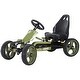 preview thumbnail 8 of 6, Adjustable Kids Pedal Go-Kart with Handbrake, Safe Tires & Smooth Steering - Green
