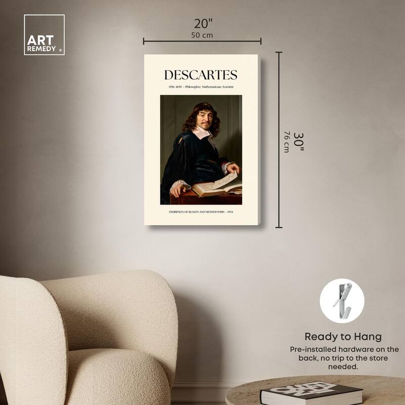 Rationalist Thinker Canvas by Art Remedy, Gallery Wrapped
