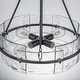 preview thumbnail 58 of 56, Dimmable Large Drum Glass Chandelier for Dining Room High Ceiling Living Room