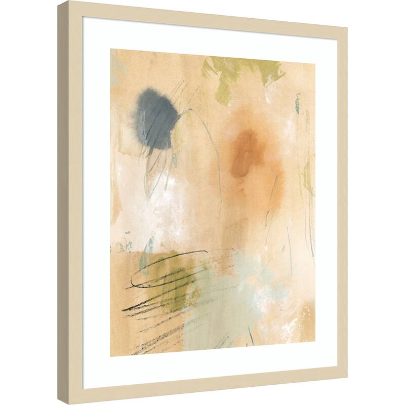 Parched Notes No. 1 by June Erica Vess Wood Framed Wall Art Print