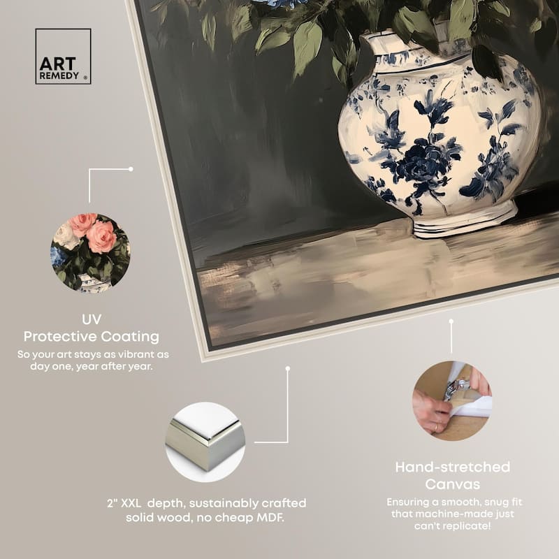 Classic Bouquet Canvas by Art Remedy