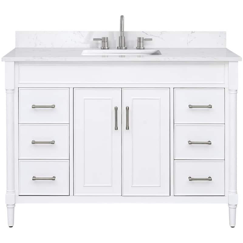 Avanity BRISTOL-VS49-E Bristol 49" Free Standing Single Basin Vanity - White