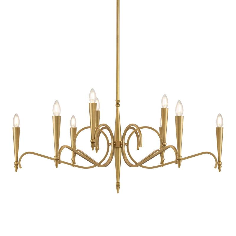 Savoy House 1-9417-9 Tremont 9 Light 38" Wide Taper Candle Style - Riviera Brass